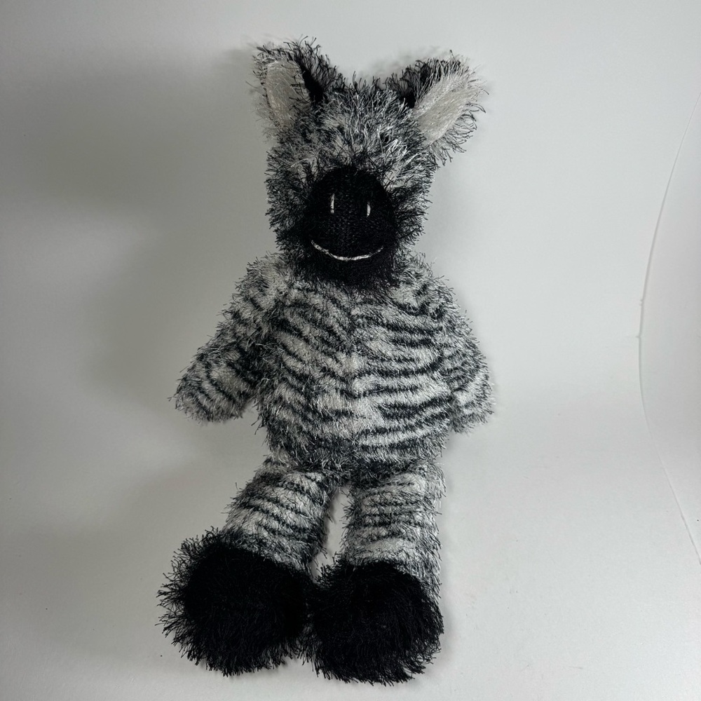 Chosun Plush Zebra Black White 16" Shaggy Stuffed Animal Beanie Toy